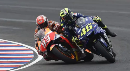Marc Marquez: il confronto con Valentino Rossi prima del GP di Austin